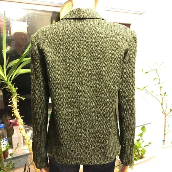 Vintage Y2K Jaclyn Smith Button Up women Khaki Blouse Shirt Jacket Size 10 - Picture 2 of 6